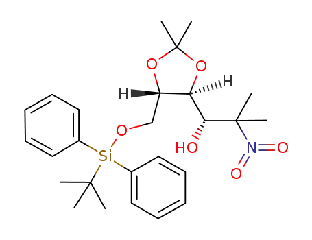 4-O-tert-butyldiphenylsilyl-2,3-di-O-isopropylidene-(1S)-(1-methyl-1-nitroethyl)-D-threitol