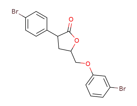 3-(4-bromophenyl)-5-[(3-bromophenoxy)methyl]tetrahydrofuran-2-one