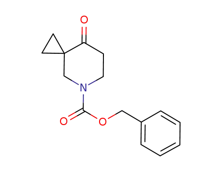 Molecular Structure of 1232542-21-0 (8-Oxo-5-aza-spiro[2.5]octane-5-carboxylic acid benzyl ester)