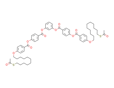 1,3-phenylene bis(4-(4-(11-(acetylthio)undecyloxy)benzoyloxy)benzoate)