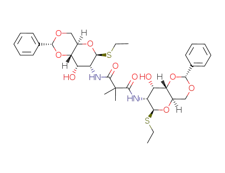 N,N'-bis(ethyl 2-amino-4,6-O-benzylidene-2-deoxy-1-thio-β-D-allopyranosid-2-yl)dimethylmalonamide