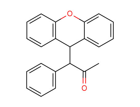 Molecular Structure of 71312-30-6 (rac-9-(1'-phenyl-2'-oxoprop-1'-yl)xanthene)