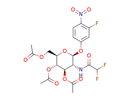 3-fluoro-4-nitrophenyl 3,4,6-tri-O-acetyl-2-deoxy-2-difluoroacetamido-β-D-glucopyranoside