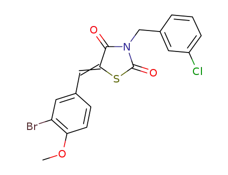 5-(3-bromo-4-methoxy-benzylidene)-3-(3-chloro-benzyl)-thiazolidine-2,4-dione