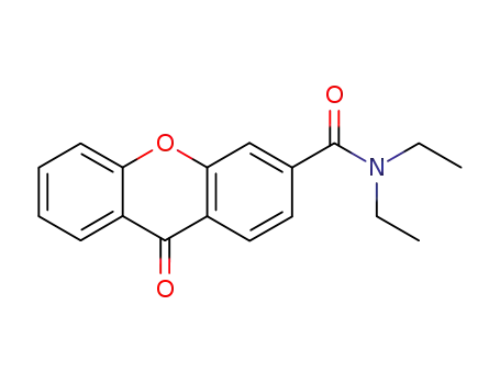 Molecular Structure of 825649-24-9 (9H-Xanthene-3-carboxamide, N,N-diethyl-9-oxo-)