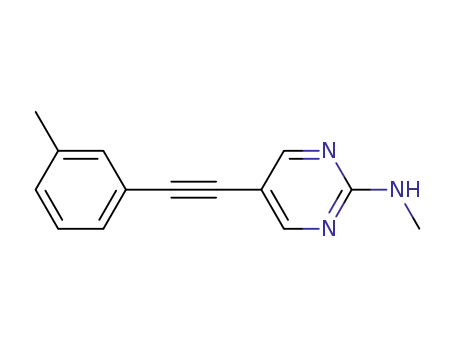 N-methyl-5-(m-tolylethynyl)pyrimidin-2-amine