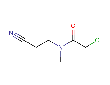 Molecular Structure of 26530-30-3 (2-CHLORO-N-(2-CYANOETHYL)-N-METHYLACETAMIDE)
