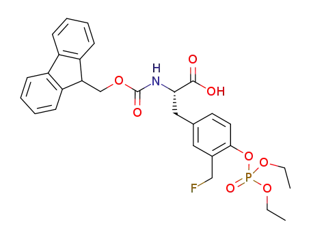2-(((9H-fluoren-9-yl)methoxy)carbonylamino)-3-(4-(diethoxyphosphoryloxy)-3-(fluoromethyl)phenyl)propanoic acid