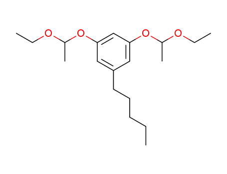 Molecular Structure of 125265-27-2 (1,3-bis(1-ethoxyethoxy)-5-pentylbenzene)