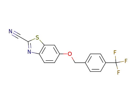 2-Benzothiazolecarbonitrile, 6-[[4-(trifluoromethyl)phenyl]methoxy]-