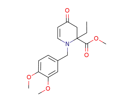 methyl-1-(3,4-dimethoxybenzyl)-2-ethyl-4-oxo-1,2,3,4-tetrahydropyridine-2-carboxylate