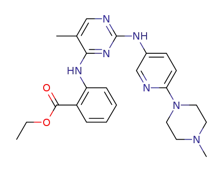 ethyl 2-[(5-methyl-2-{[6-(4-methyl-1-piperazinyl)-3-pyridinyl]amino}-4-pyrimidinyl)amino]benzoate