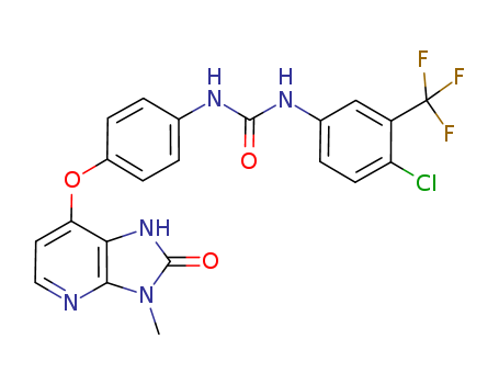 Urea, N-[4-chloro-3-(trifluoromethyl)phenyl]-N'-[4-[(2,3-dihydro-3-methyl-2-oxo-1H-imidazo[4,5-b]pyridin-7-yl)oxy]phenyl]-