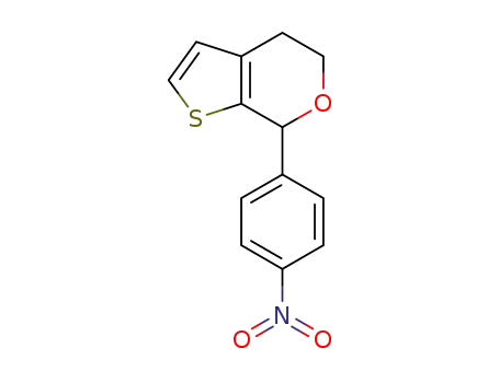 Molecular Structure of 1220970-39-7 (5,7-dihydro-7-(4-nitrophenyl)-4H-thieno[2,3-c]pyran)