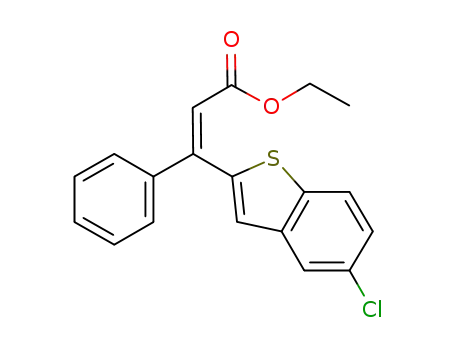 ethyl 3-(5-chlorobenzo[b]thiophen-2-yl)-3-phenylacrylate