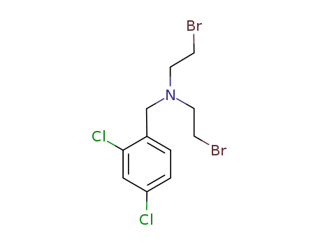 Molecular Structure of 1096706-56-7 (2-bromo-N-(2-bromoethyl)-N-(2,4-dichlorobenzyl)ethanamine)