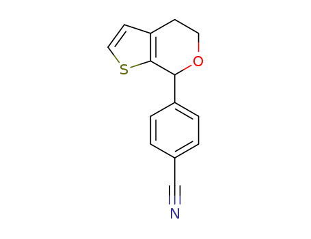 Molecular Structure of 1220970-41-1 (4-(5,7-dihydro-4H-thieno[2,3-c]pyran-7-yl)benzonitrile)