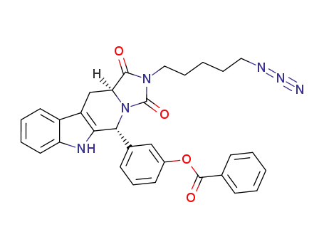 (5R,11aS)-2-(5-azidopentyl)-5-(3-benzoyloxyphenyl)-6H-1,2,3,5,11,11a-hexahydroimidazo[1,5-b]-β-carboline-1,3-dione