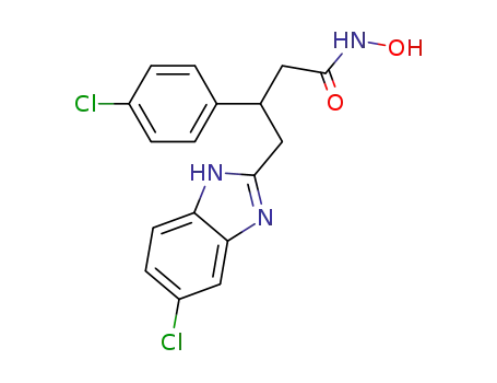 4-(6-chloro-2-benzimidazolyl)-3-(4-chlorophenyl)butyrohydroxamic acid