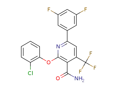 2-(2-chlorophenoxy)-6-(3,5-difluorophenyl)-4-trifluoromethylnicotinamide