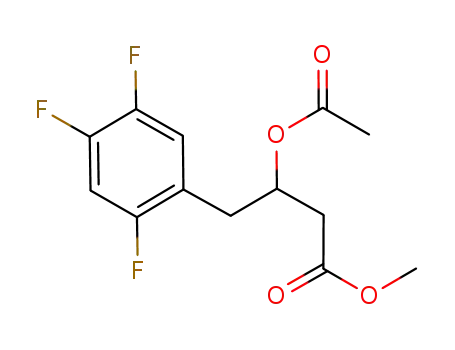 3-acetoxy-4-(2,4,5-trifluoro-phenyl)-butyric acid methyl ester