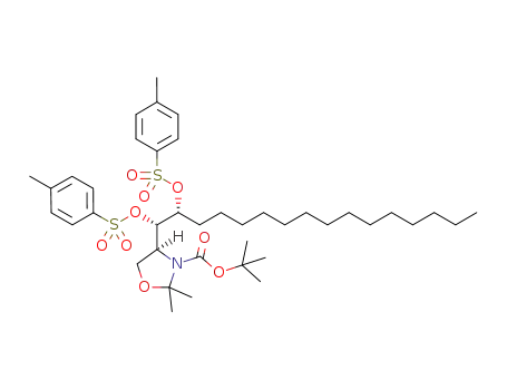 (S)-tert-butyl 4-[(1S,2R)-1,2-bis(tosyloxy)hexadecyl]-2,2-dimethyloxazolidine-3-carboxylate