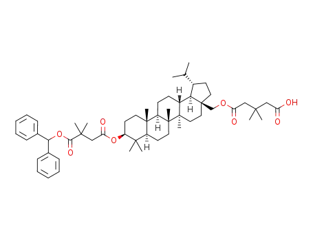 3-O-(4'-benzhydryloxy-3',3'-dimethylsuccinyl)-28-O-(3'',3''-dimethylglutaryl)dihydrobetulin