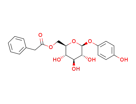 Molecular Structure of 1277161-53-1 (6'-O-phenylacetyl-arbutin)