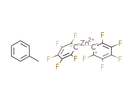 Molecular Structure of 363596-50-3 (bis(pentafluorophenyl)zinc toluene adduct (1/1))