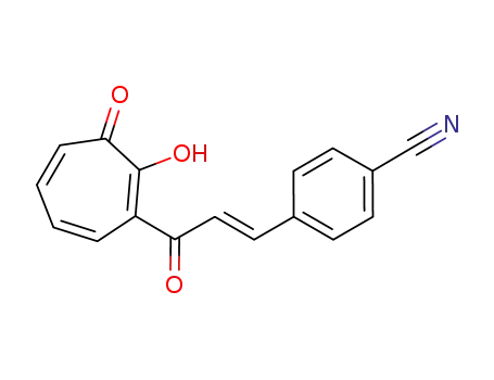 4-[3-(2-hydroxy-3-oxo-1,4,6-cycloheptatrien-1-yl)-3-oxo-1-propenyl]benzonitrile