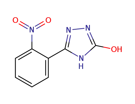Molecular Structure of 23102-23-0 (3-(2-nitrophenyl)-4H-1,2,4-triazol-5-ol)