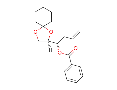 Molecular Structure of 1197010-59-5 ((2R,3S)-1,2-O-cyclohexylidene-3-benzoyloxy-5-hexene)
