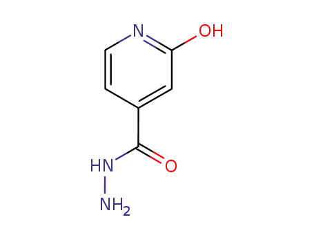 Molecular Structure of 98140-91-1 (Isonicotinic acid, 1,2-dihydro-2-oxo-, hydrazide (6CI))