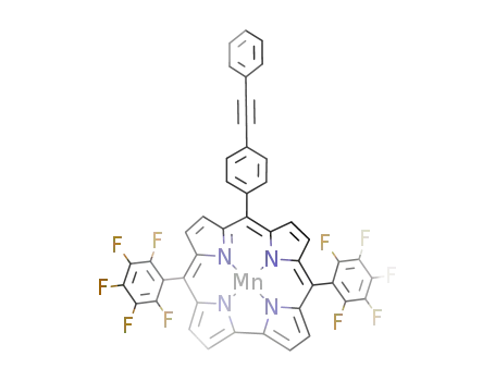 manganese complex of 10-(4-(2-phenylethynyl)phenyl)-5,15-bis(pentafluorophenyl)corrole