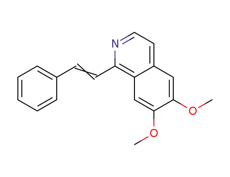 6,7-dimethoxy-1-(2-phenylethenyl)isoquinoline