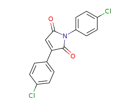 Molecular Structure of 16213-39-1 (1H-Pyrrole-2,5-dione, 1,3-bis(4-chlorophenyl)-)