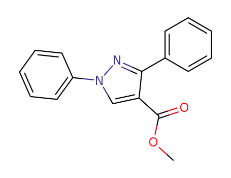 Molecular Structure of 17647-23-3 (methyl 1,3-diphenyl-1H-pyrazole-4-carboxylate)