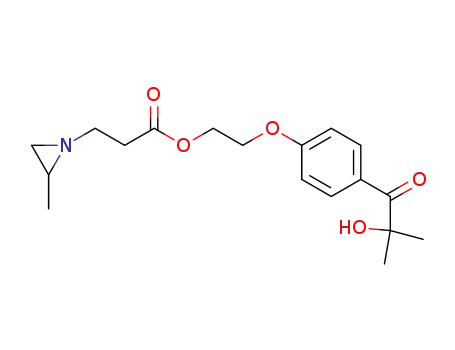 3-(2-methylaziridin-1-yl)-propionic acid 2-[4-(2-hydroxy-2-methyl-propionyl)phenoxy]ethyl ester