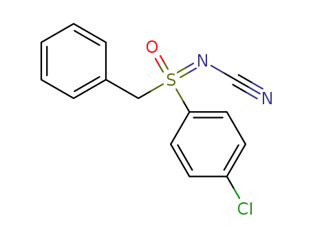 N-cyano-S-benzyl-S-(4-chlorophenyl)sulfoximine