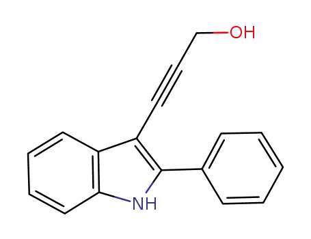 3-(2-phenylindol-3-yl)-prop-2-yn-1-ol