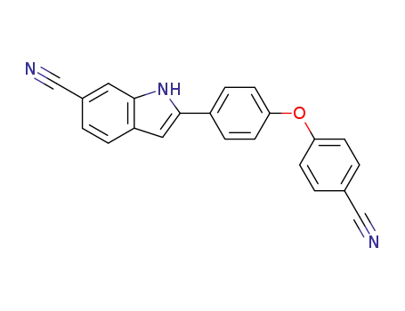 1H-Indole-6-carbonitrile, 2-[4-(4-cyanophenoxy)phenyl]-