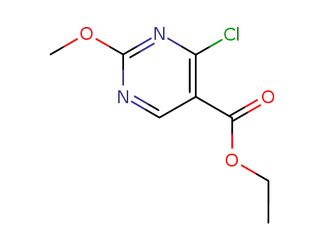 Molecular Structure of 65269-18-3 (Ethyl 4-chloro-2-MethoxypyriMidine-5-carboxylate)