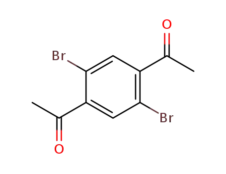 Molecular Structure of 717883-04-0 (1,1'-(2,5-dibromo-1,4-phenylene)diethanone)