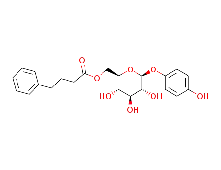 Molecular Structure of 1277161-61-1 (6'-O-(4-phenylbutyryl)arbutin)