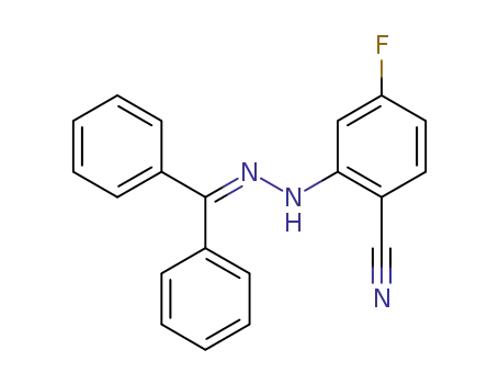 Molecular Structure of 1219024-63-1 (2-[2-(diphenylmethylene)hydrazino]-4-fluorobenzonitrile)