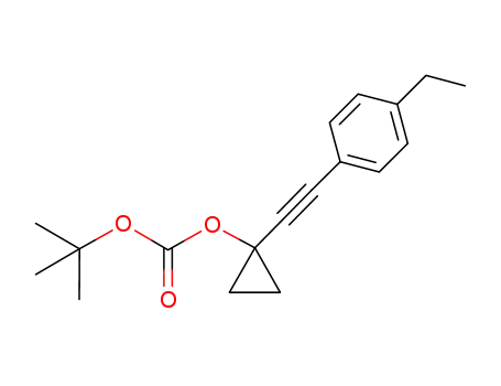 tert-butyl 1-((4-ethylphenyl)ethynyl)cyclopropyl carbonate