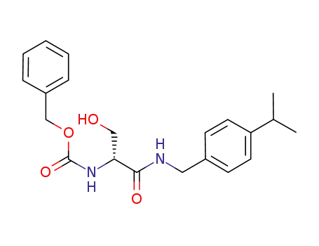 (R)-N-4-(isopropyl)benzyl 2-(benzyloxycarbonyl)amino-3-hydroxypropionamide