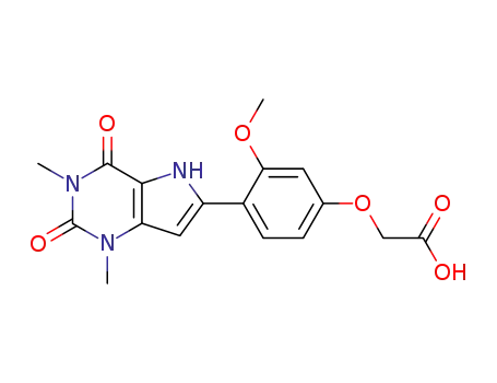 2-[4-(1,3-dimethyl-2,4-dioxo-2,3,4,5-tetrahydro-1H-pyrrolo[3,2-d]pyrimidin-6-yl)-3-methoxyphenyloxy]acetic acid