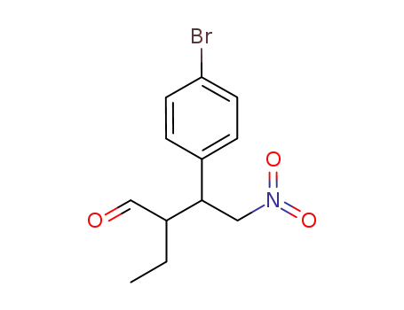 Molecular Structure of 1375072-58-4 (3-(4-bromophenyl)-2-ethyl-4-nitrobutanal)