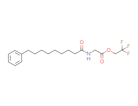 Molecular Structure of 1222802-09-6 (N-(9-phenylnonanoyl)glycine 2,2,2-trifluoroethyl ester)
